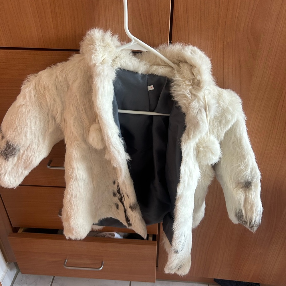 Authentic fur kids jacket